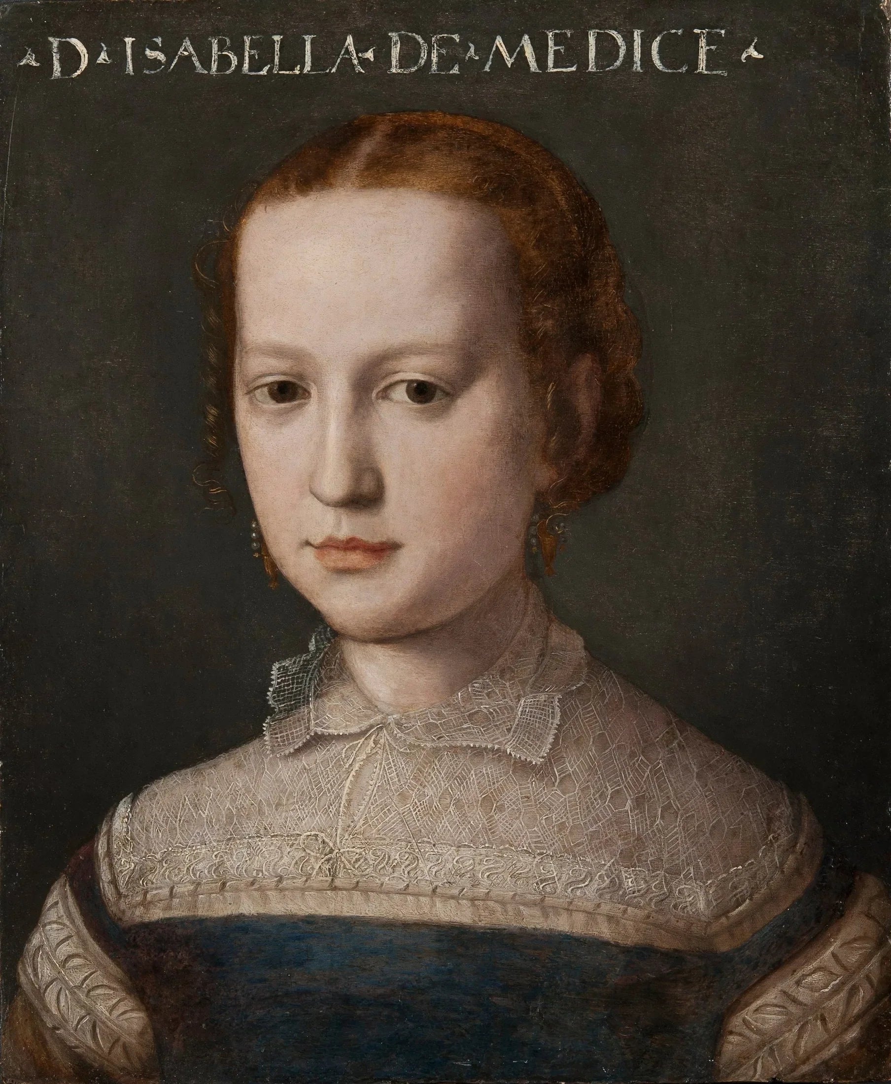 Isabelle de Médicis - Bronzino image 1 copie peinte à la main à l’huile