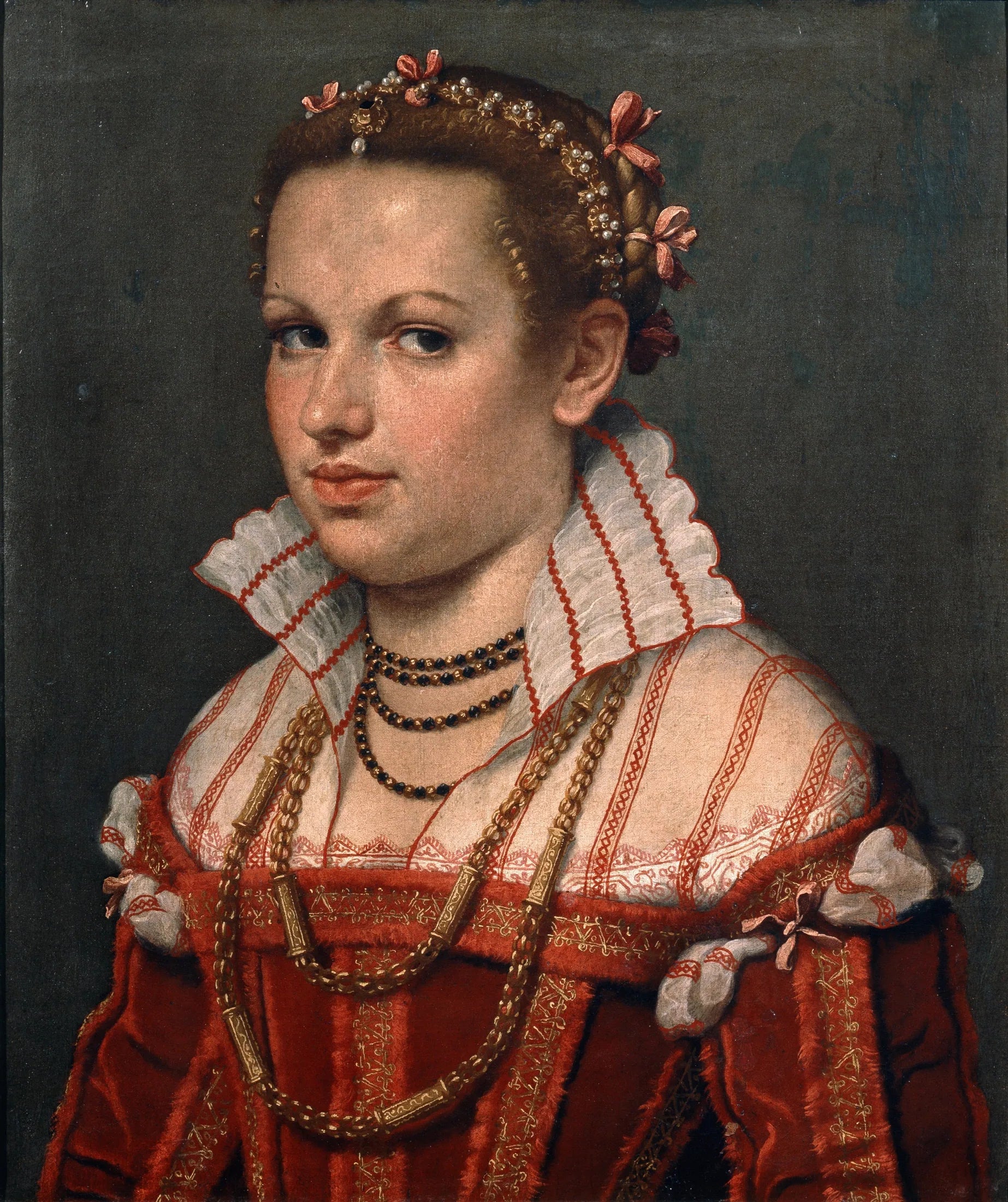 Isotta Brembati - Giovanni Battista Moroni image 1 copie peinte à la main à l’huile