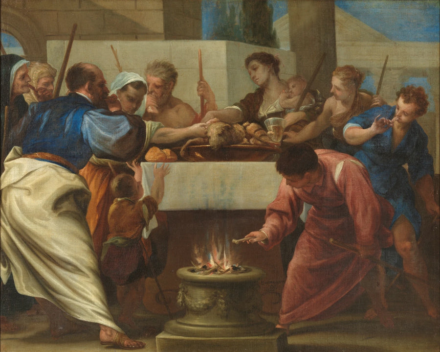 Israélites célébrant la Pâque - Juan Antonio de Frías y Escalante