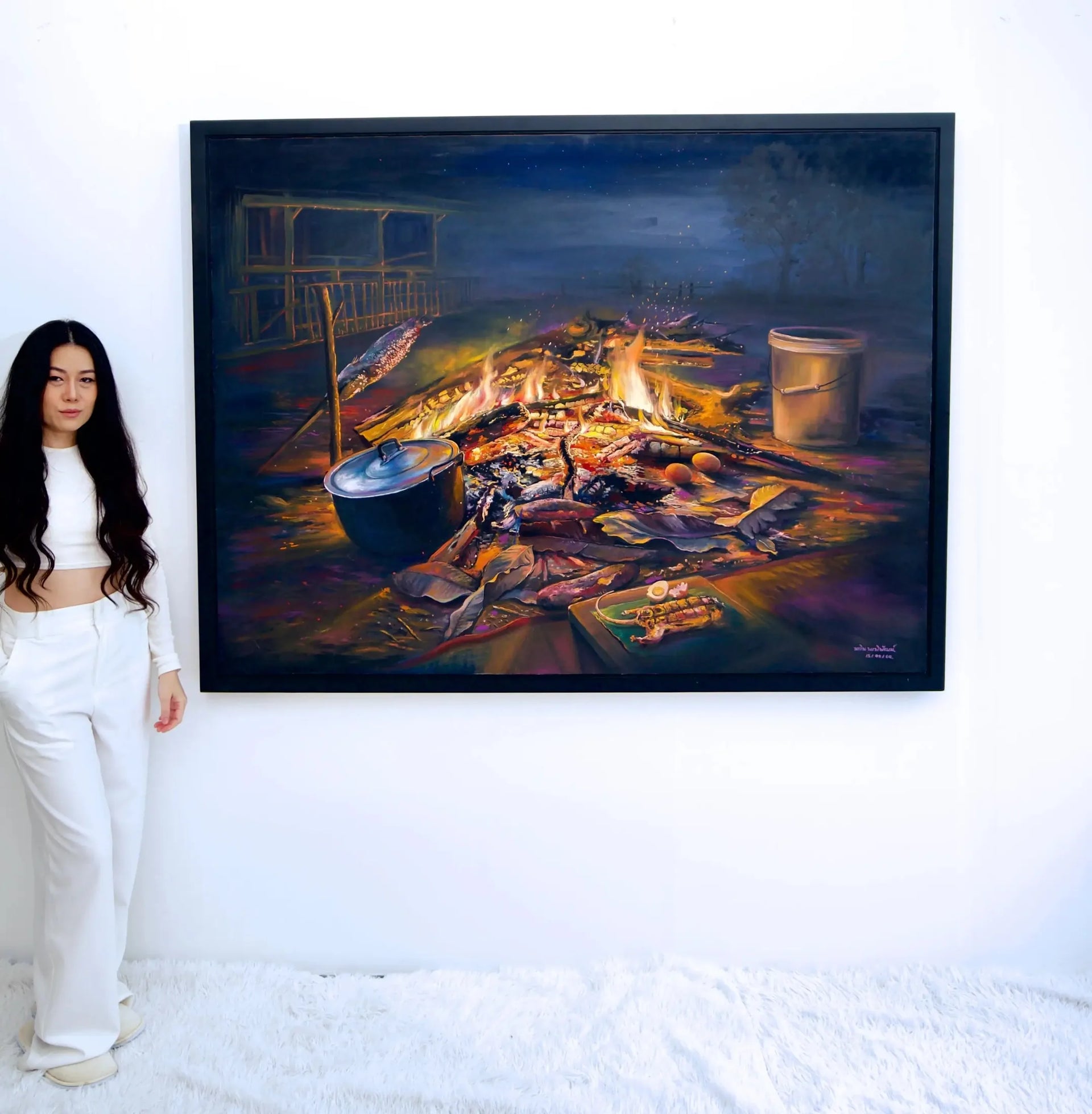 Issan | 160 X 120 cm image 3 reproduction artisanale de tableau