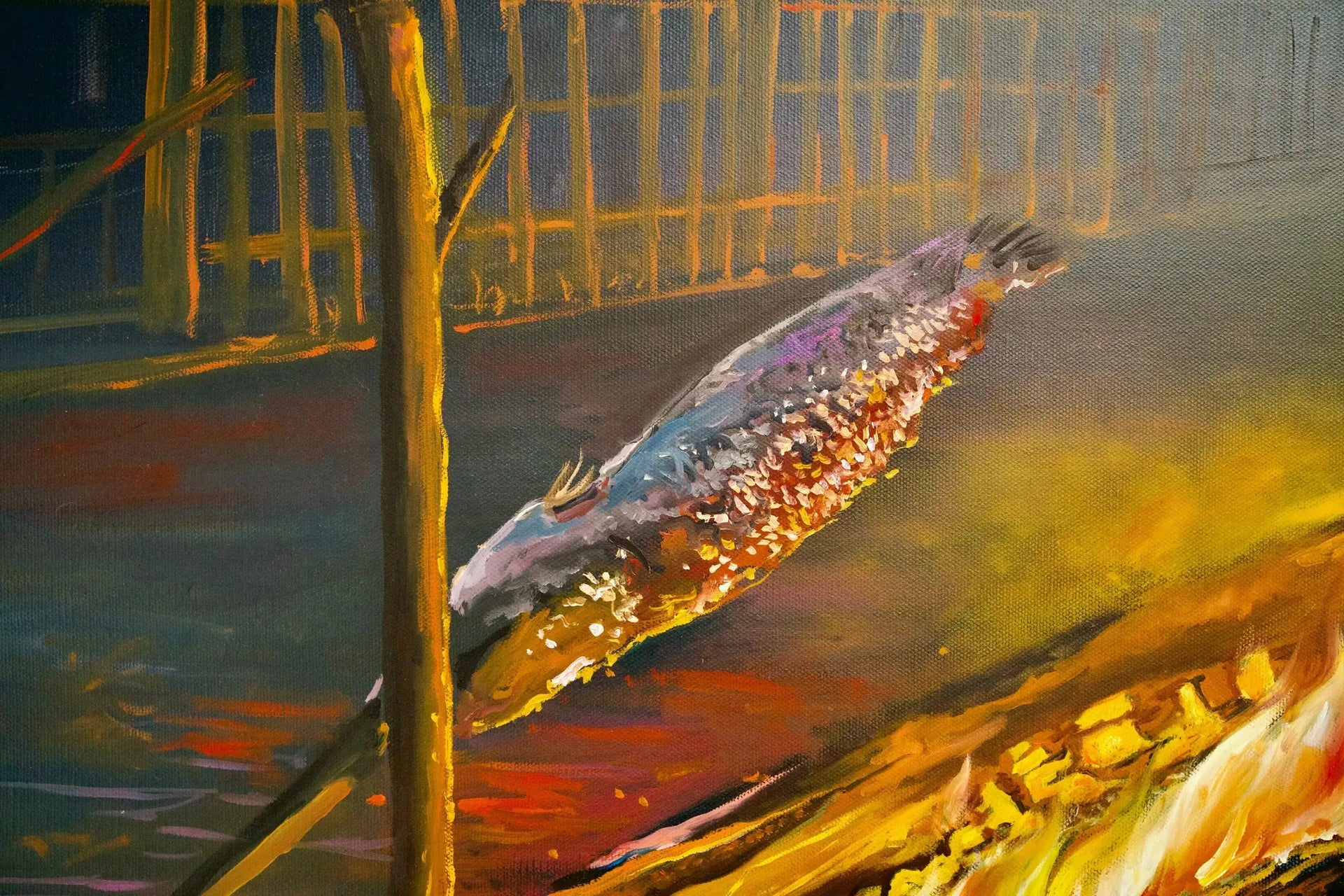 Issan | 160 X 120 cm image 4 copie peinte à la main à l’huile