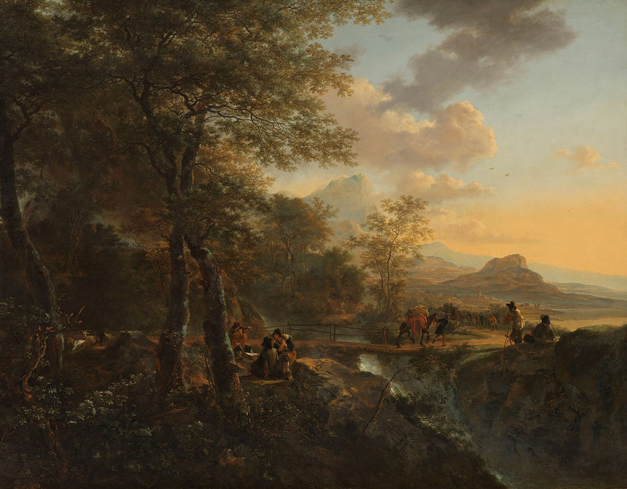 Paysage italien avec dessinateur - Jan Both