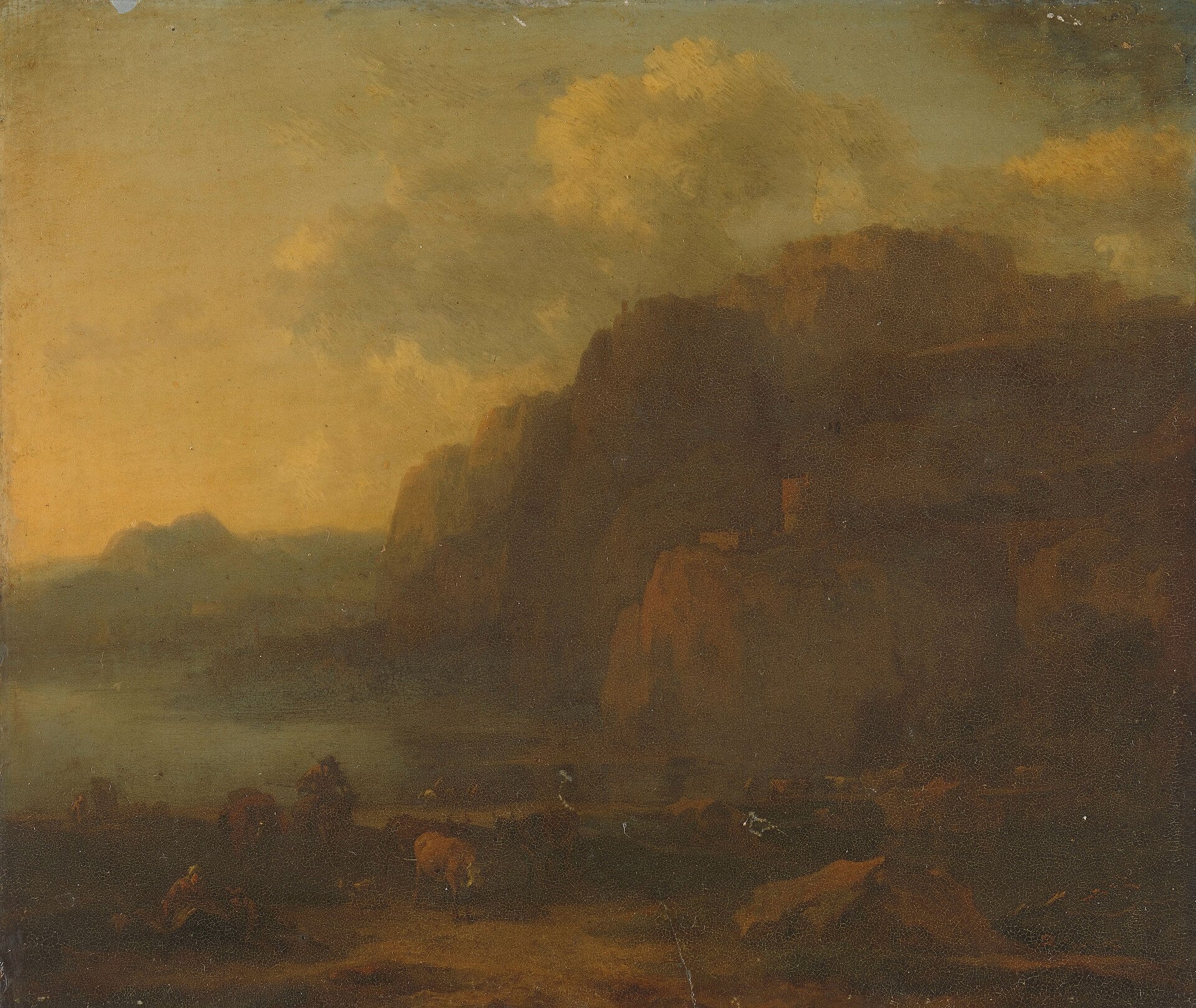 Paysage italien avec cavaliers - Nicolaes Berchem