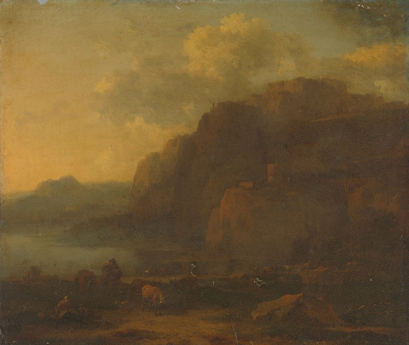 Paysage italien avec cavaliers - Nicolaes Berchem