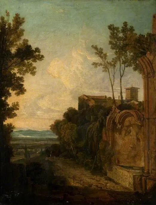 Italian Scene - J. M. W. Turner image 1 copie peinte à la main à l’huile