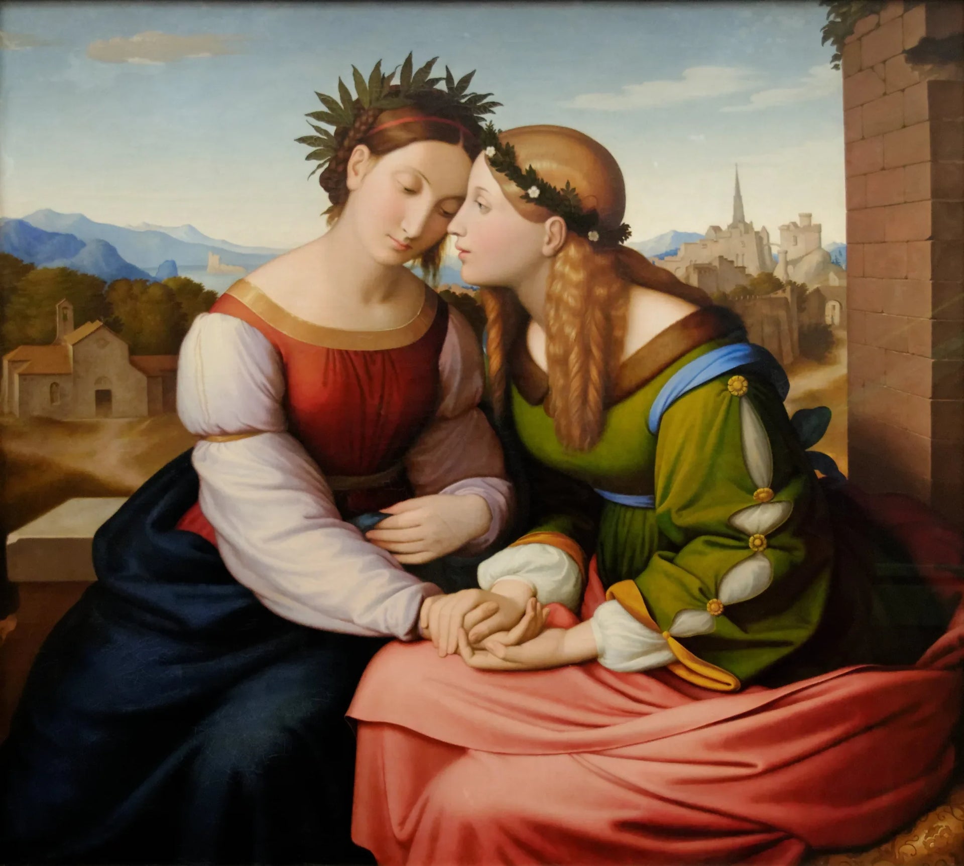 Italie et Allemagne - Johann Friedrich Overbeck image 1 copie de tableau peinte à la main