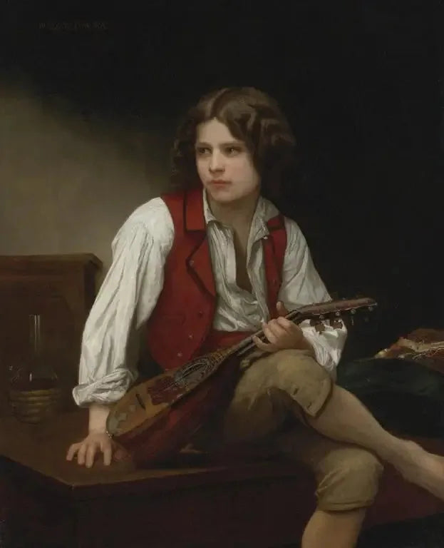 Italien à la mandoline - Bouguereau