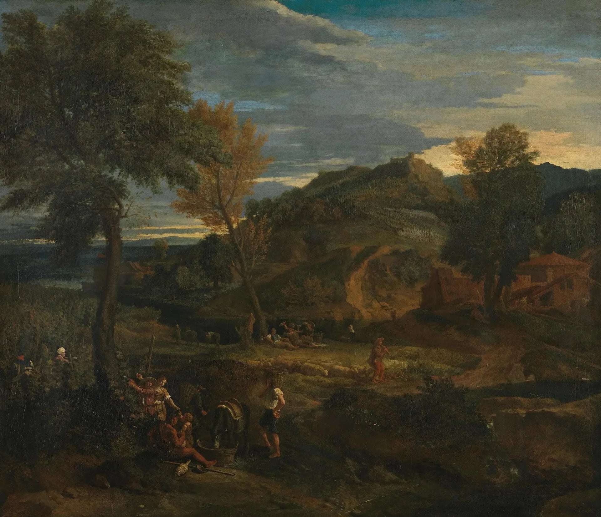 Italienische Landschaft - Jean-François Millet image 1 reproduction artisanale de tableau