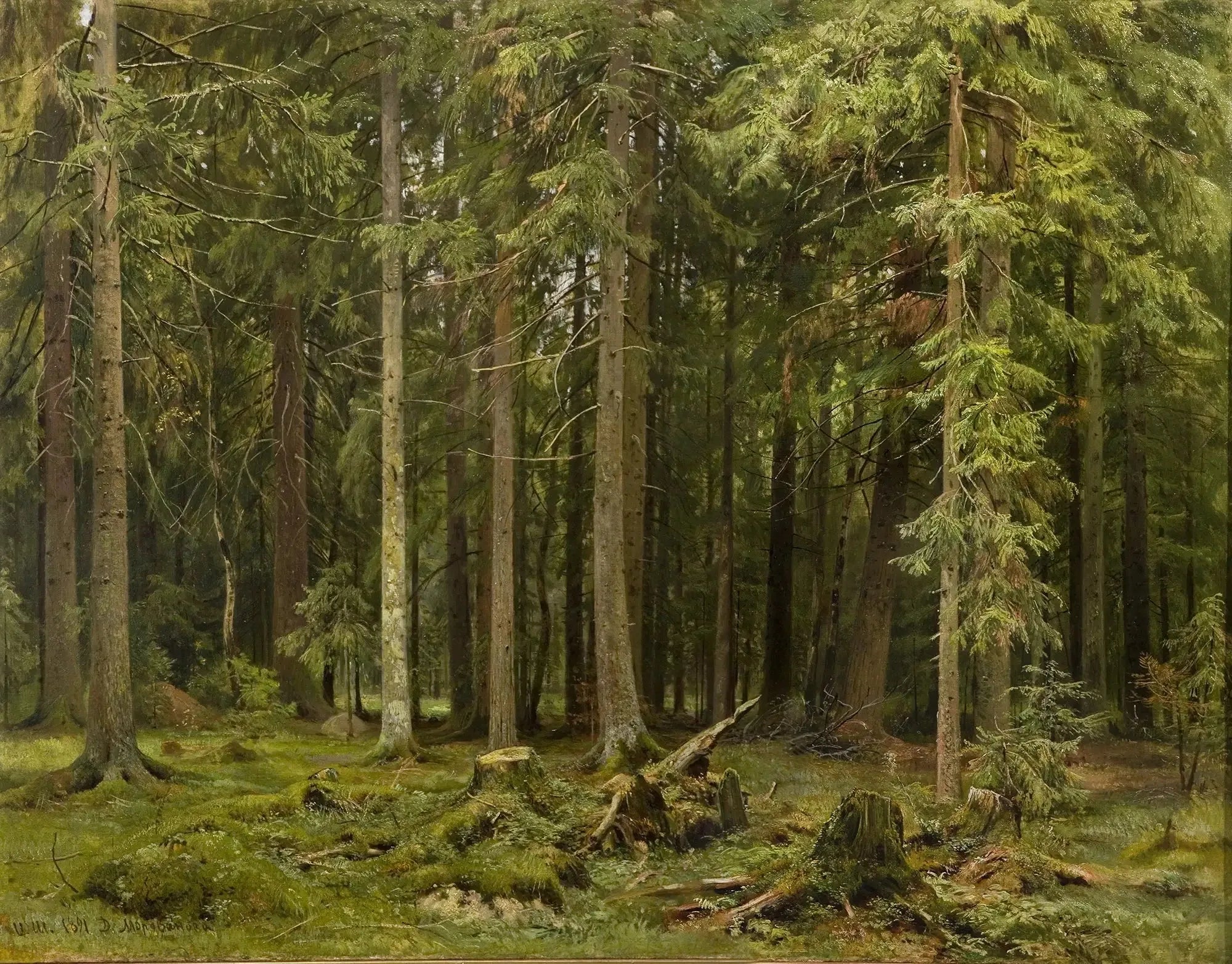 Лес в Мордвинове - Ivan Chichkine image 1 reproduction artisanale de tableau