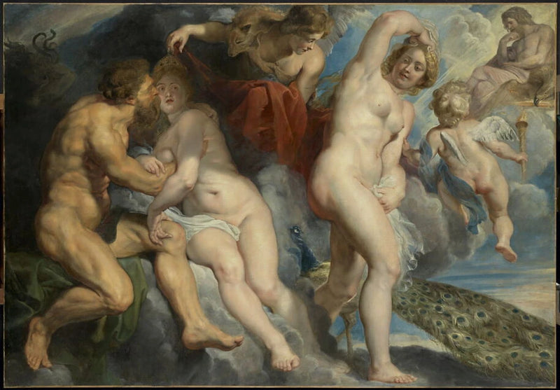 Ixion, roi des Lapithes, trompé par Junon qu'il voulait séduire - Peter Paul Rubens