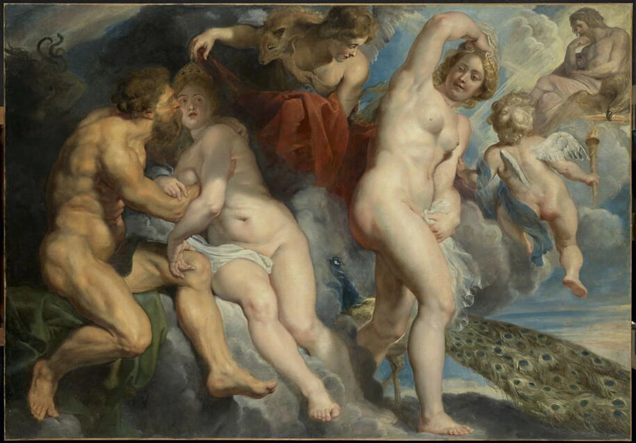Ixion, roi des Lapithes, trompé par Junon qu'il voulait séduire - Peter Paul Rubens