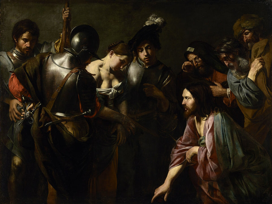 Le Christ et la femme adultère - Valentin de Boulogne