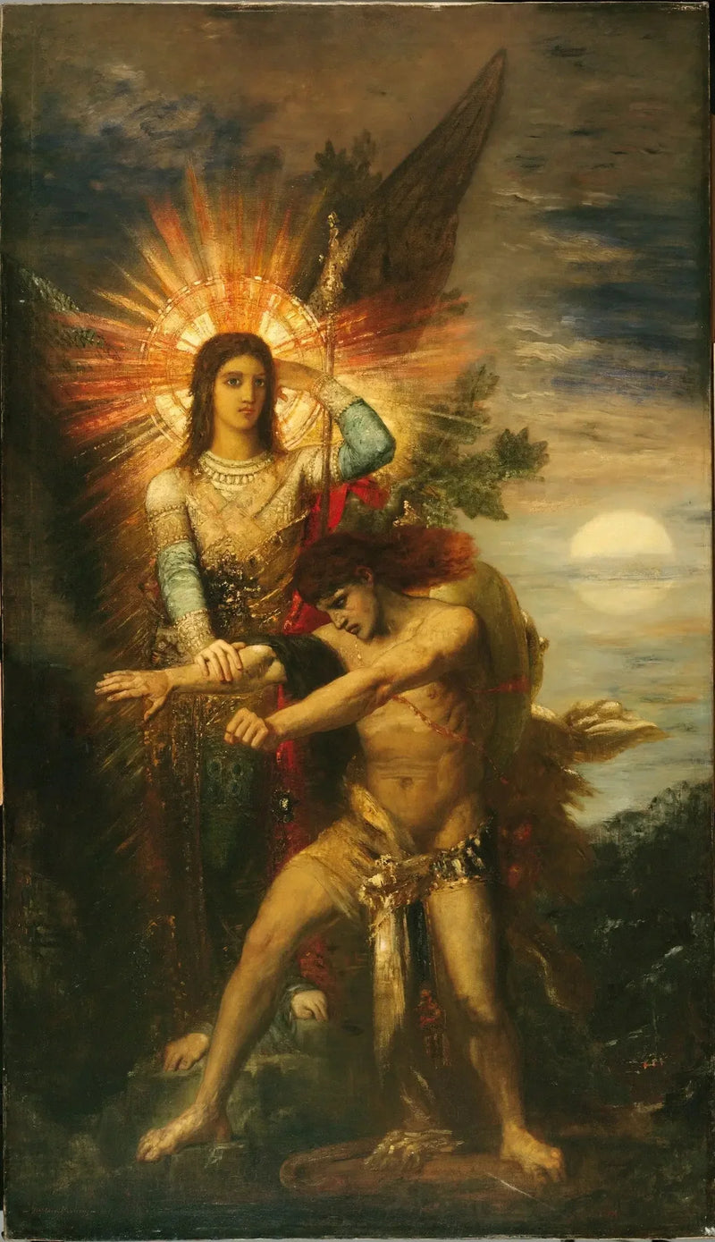 Jacob et l'Ange - Gustave Moreau