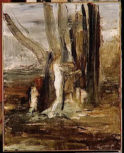 Jacob et l'Ange - Gustave Moreau image 1 tableau peint à l’huile sur toile