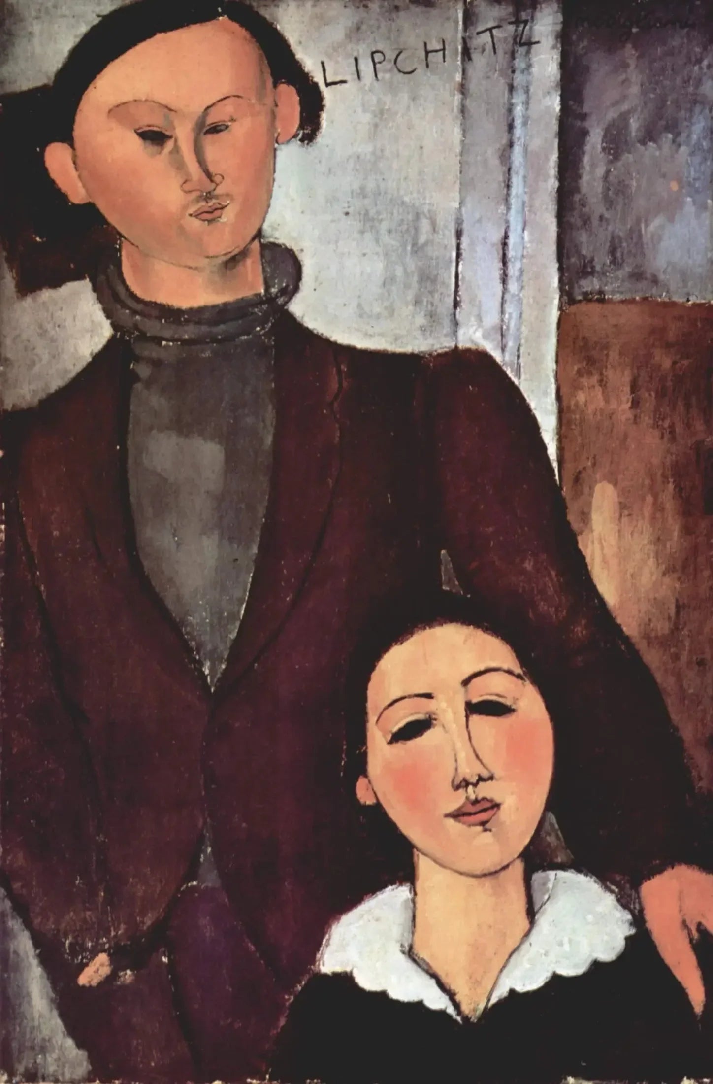 Jacques et Berthe Lipchitz - Amedeo Modigliani image 1 reproduction de peinture à l’huile