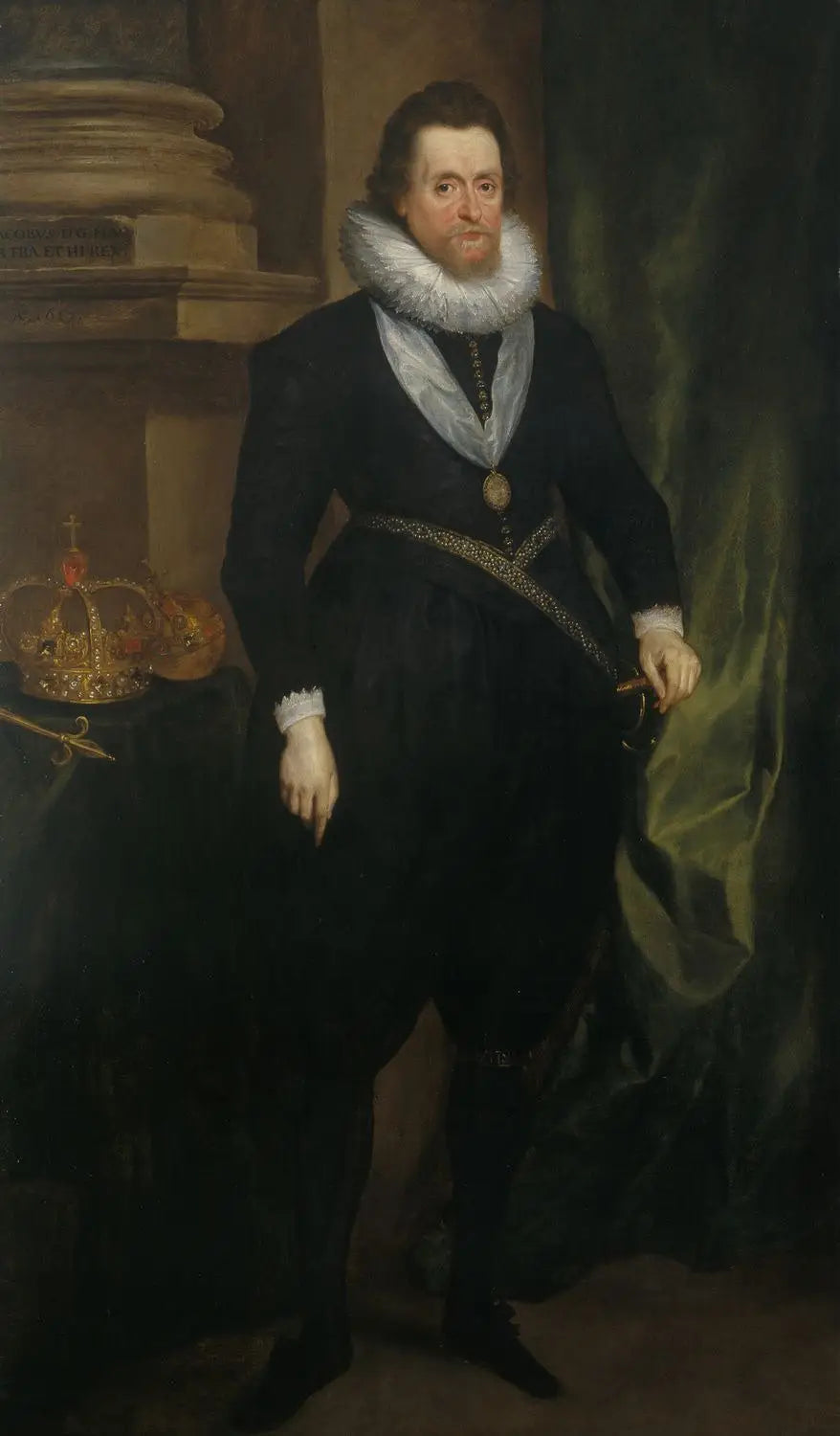 Jacques Ier et VI (1566-1625) - Antoine van Dyck image 1 reproduction de peinture à l’huile