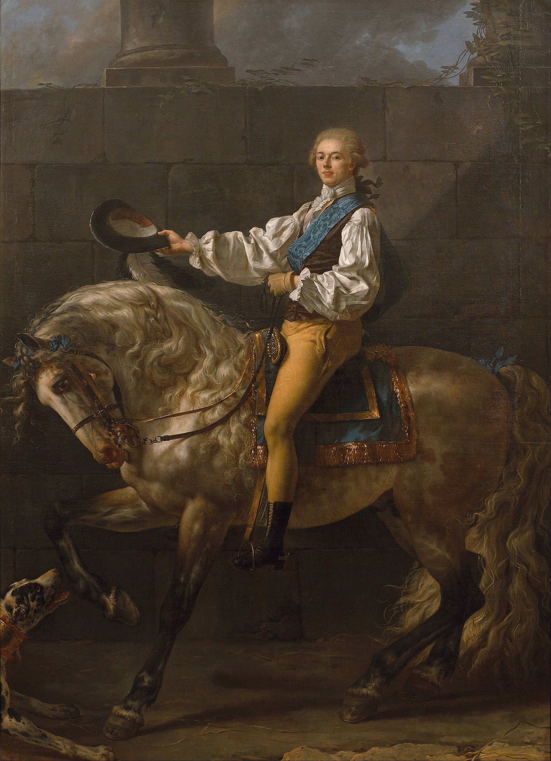 Portrait équestre du comte Stanisław Kostka Potocki - Jacques-Louis David