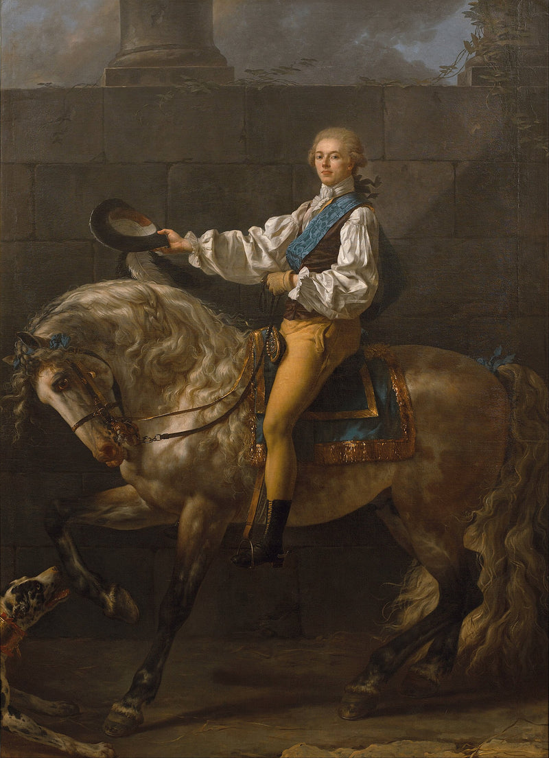 Portrait équestre du comte Stanisław Kostka Potocki - Jacques-Louis David