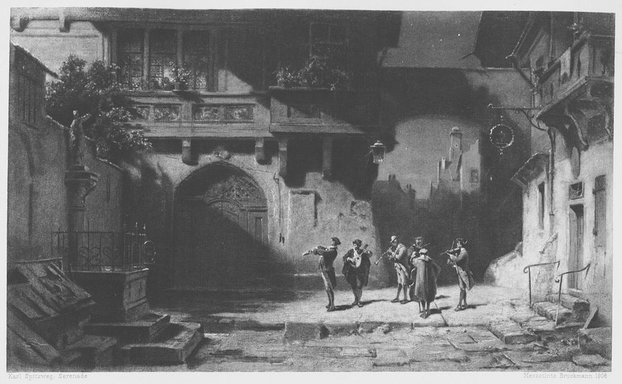 Die Serenade - Carl Spitzweg