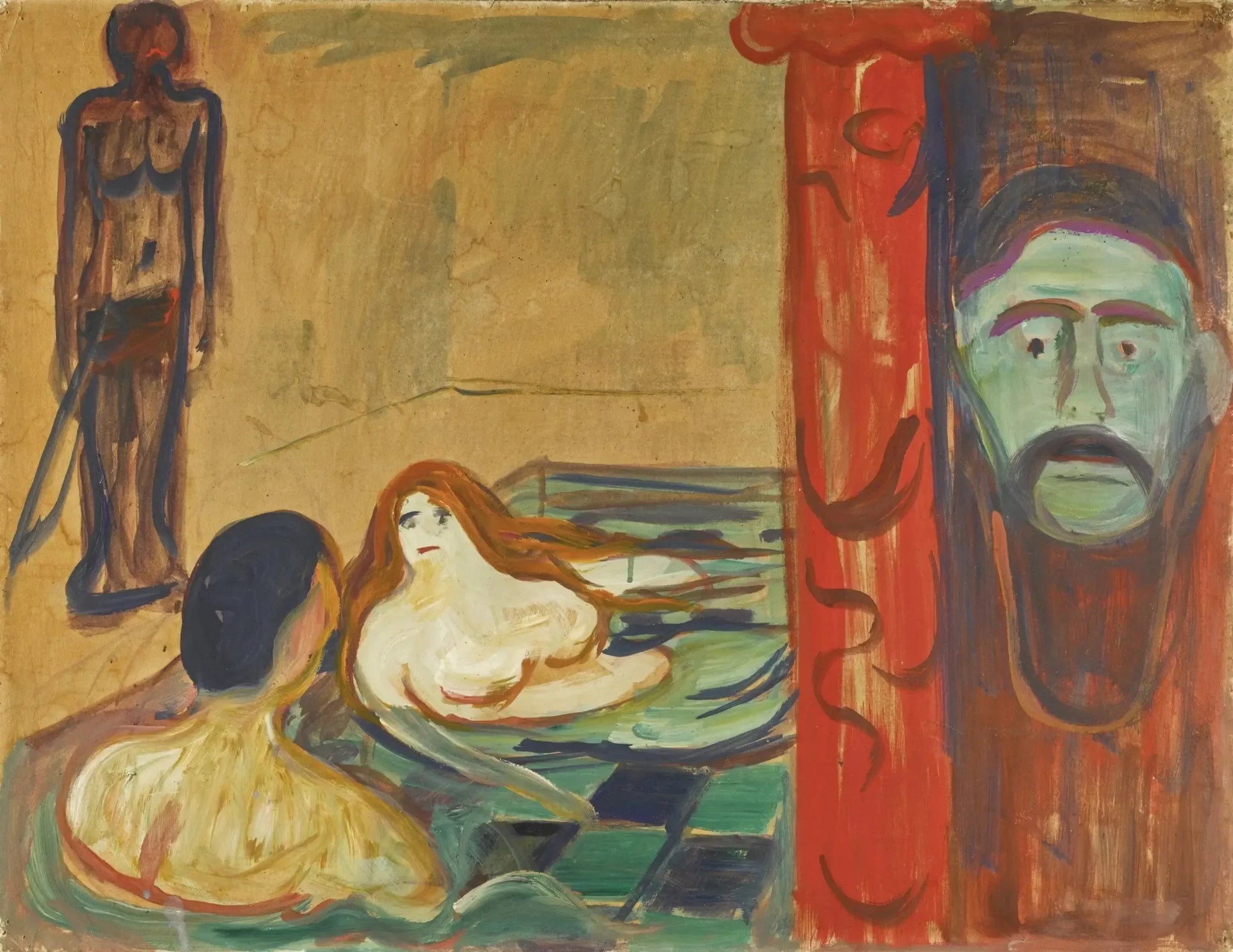 Jalousie au bain - Edvard Munch image 1 tableau peint à l’huile sur toile