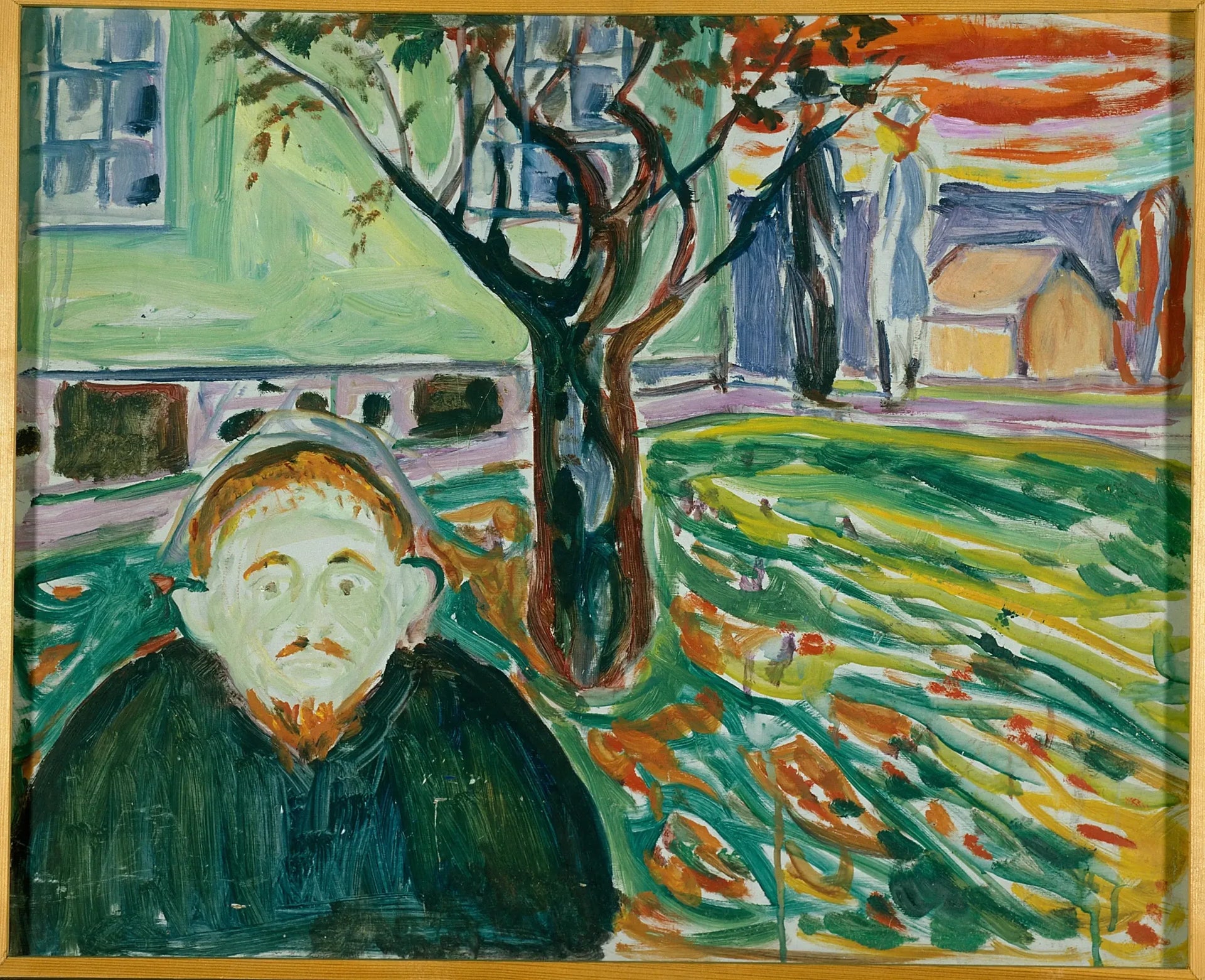 Jalousie au jardin - Edvard Munch image 1 reproduction de peinture à l’huile
