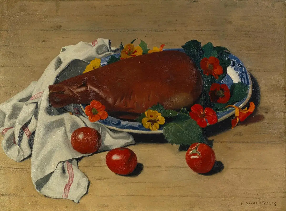 Jambon et tomates - Félix Vallotton image 1 reproduction de peinture à l’huile