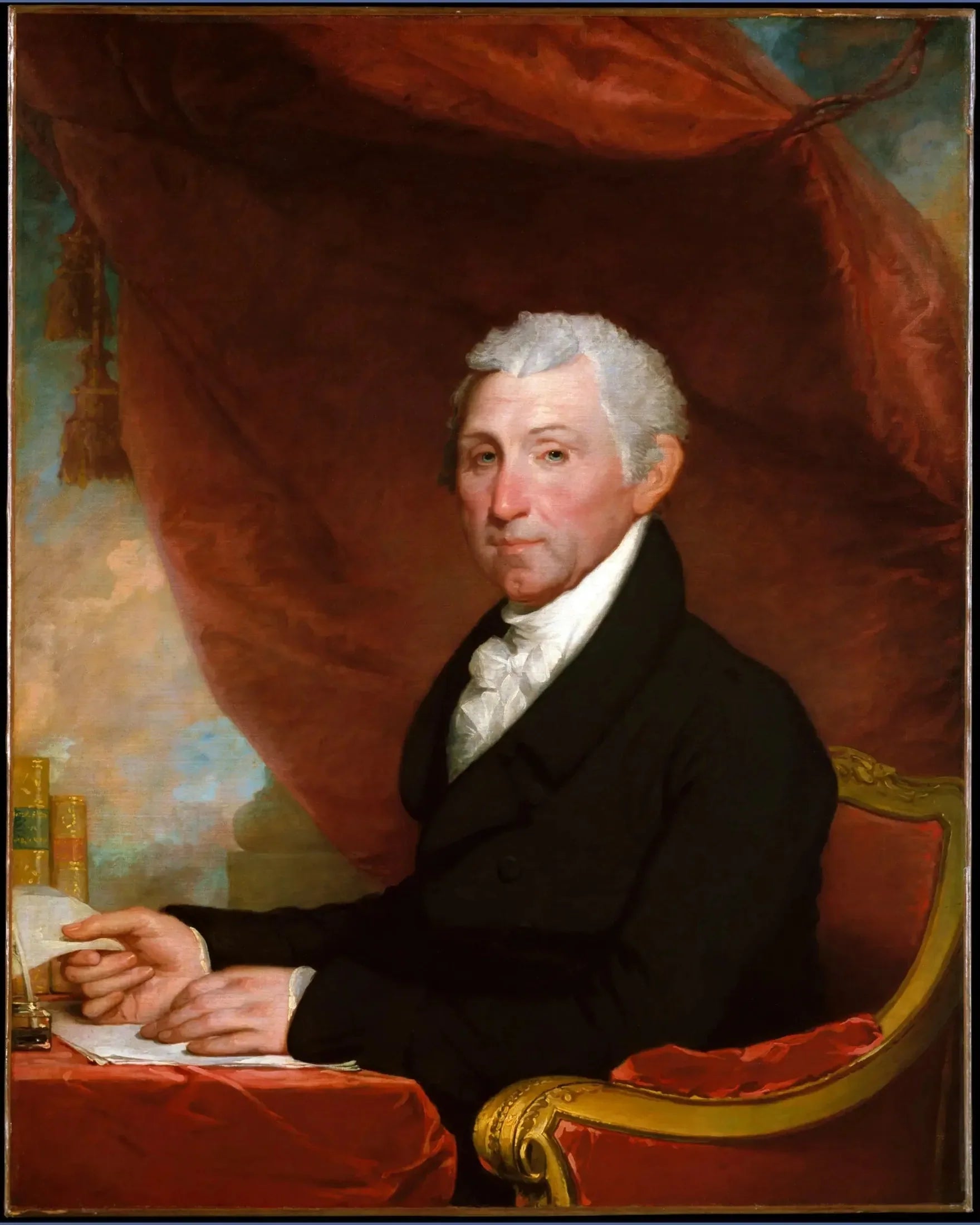James Monroe - Gilbert Stuart image 1 reproduction d’œuvre d’art à l’huile