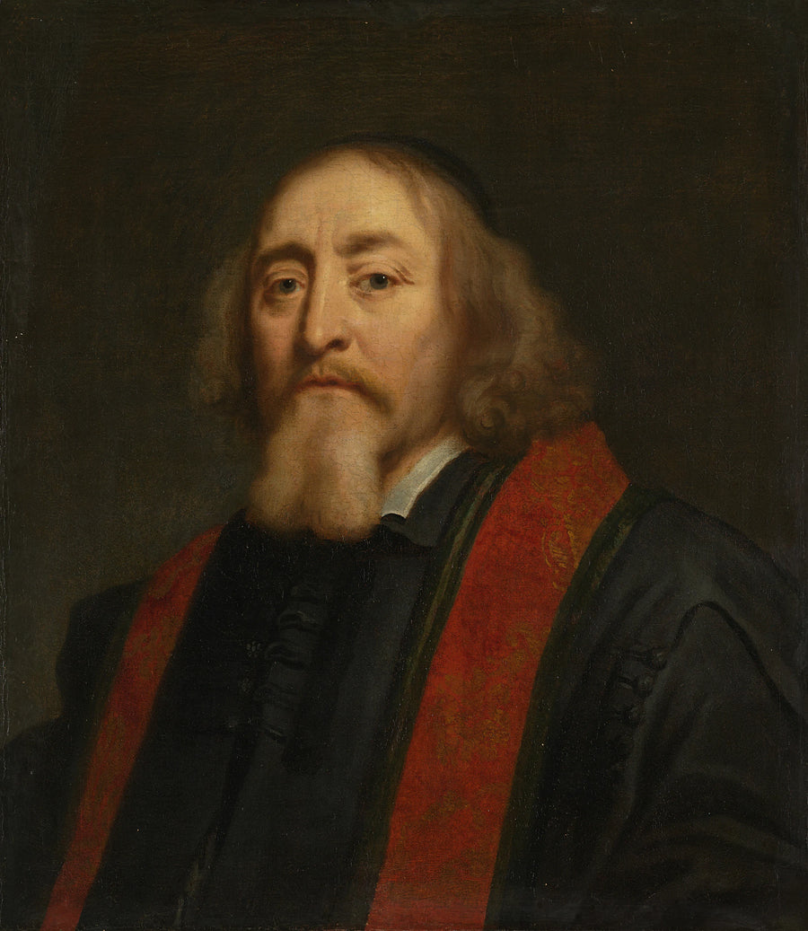 Jan Amos Comenius (Komensky) (1592-1670). Humaniste et pédagogue tchèque. Expulsé comme pasteur de la Confrérie morave ou bohème et établi à Amsterdam depuis 1656 - Jürgen Ovens