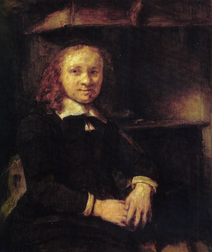 Jan Boursse assis près d’un poêle – Rembrandt, vers 1666