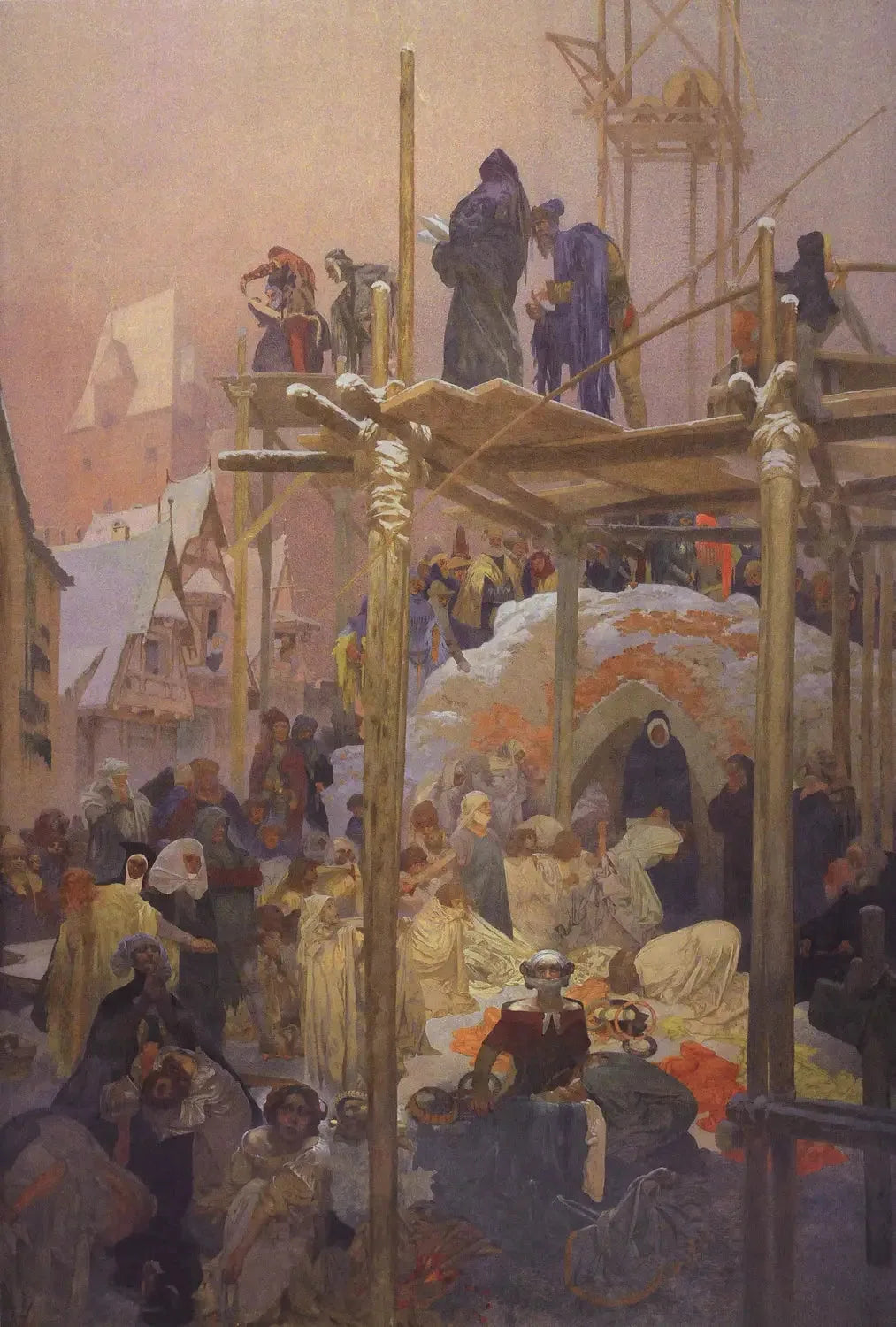 Jan Milíč de Kroměříž - Alphonse Mucha image 1 copie de tableau peinte à la main