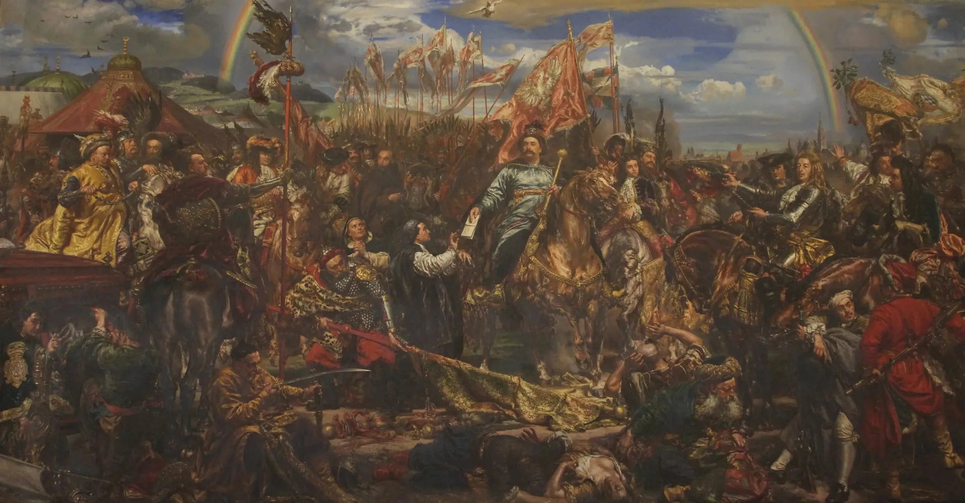 Jan Sobieski à Vienne - Jan Matejko image 1 copie peinte à la main à l’huile