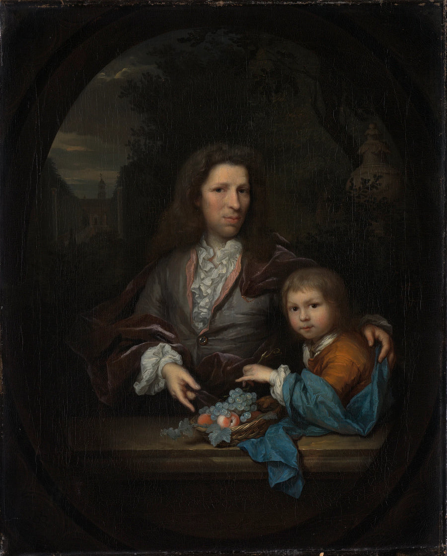 Jan van de Poll (1668-1745) et son fils Harmen Hendrick (1697-1772). - Arnold Boonen