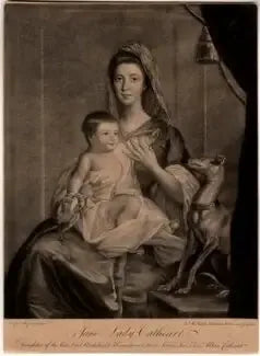 Jane Hamilton, épouse du 9e Lord Cathcart, et sa fille Jane, future duchesse d'Atholl - Joshua Reynolds image 1 reproduction artisanale de tableau