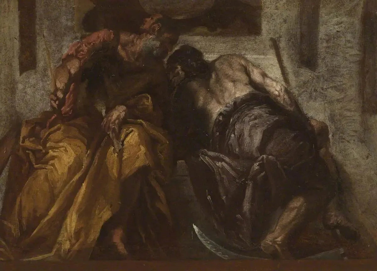Janus et Saturne (copie d'après Paulo Véronèse) - Paul Véronèse image 1 tableau peint à l’huile sur toile