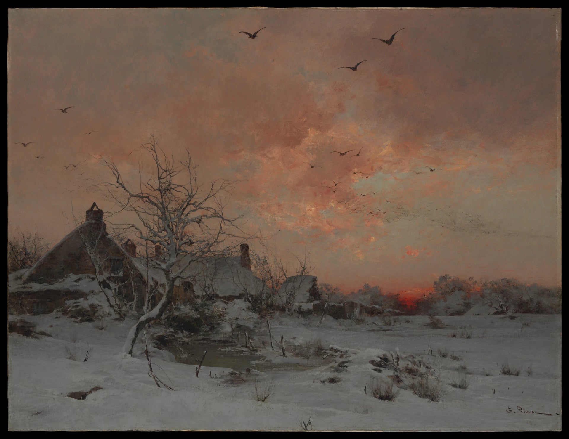 Janvier : Cernay, près de Rambouillet - Léon-Germain Pelouse