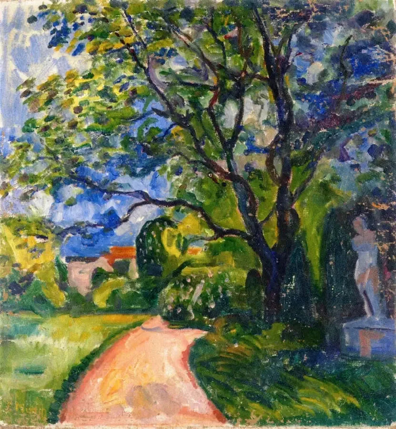 jardin à Lübeck - Edvard Munch