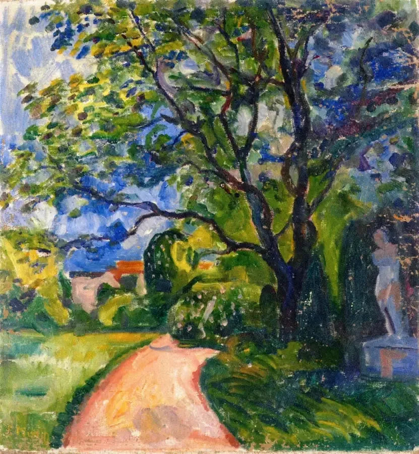 jardin à Lübeck - Edvard Munch