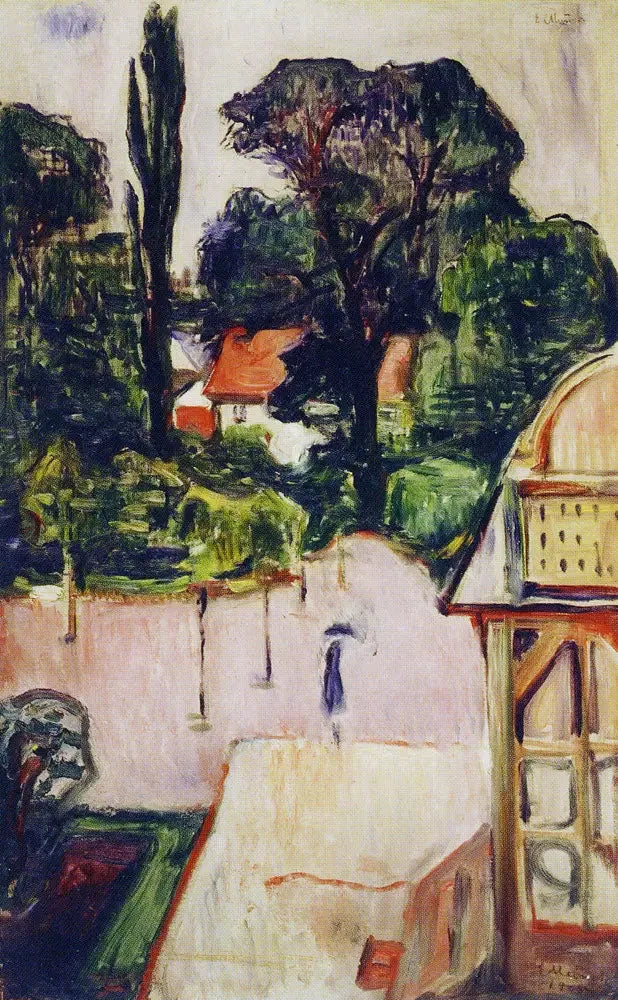 jardin à Taarbæk - Edvard Munch image 1 reproduction artisanale de tableau
