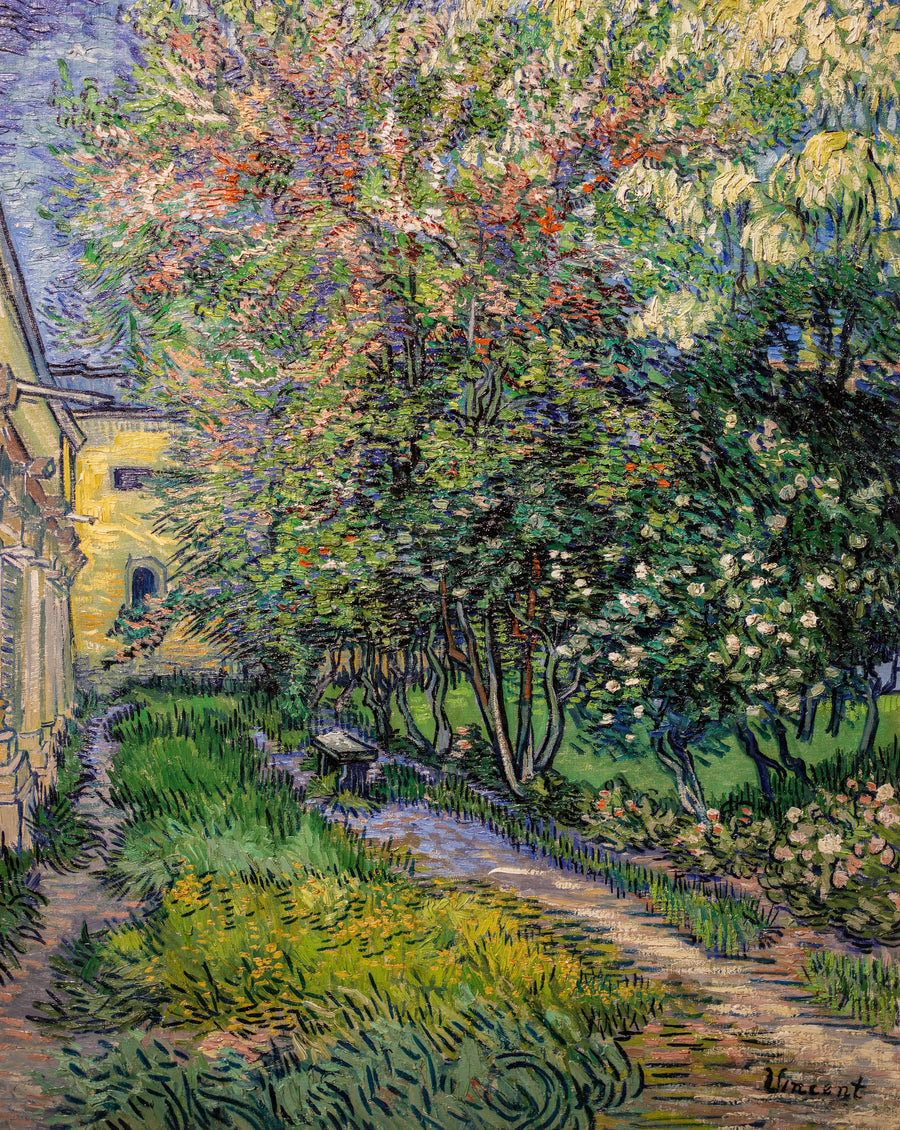 Jardin de l’asile à Saint-Rémy, F734 – Van Gogh