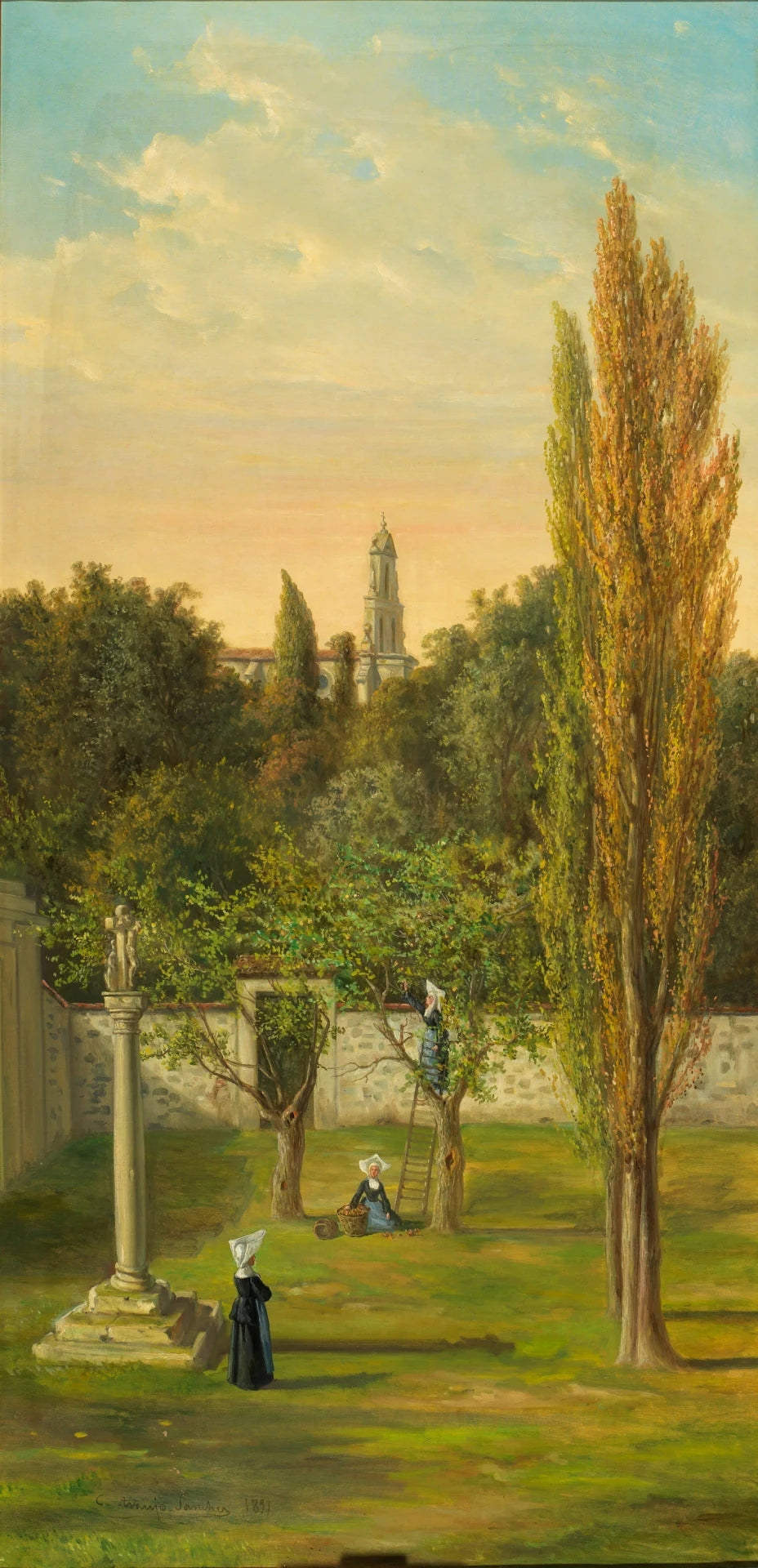 Jardin d'un couvent - Ceferino Araujo