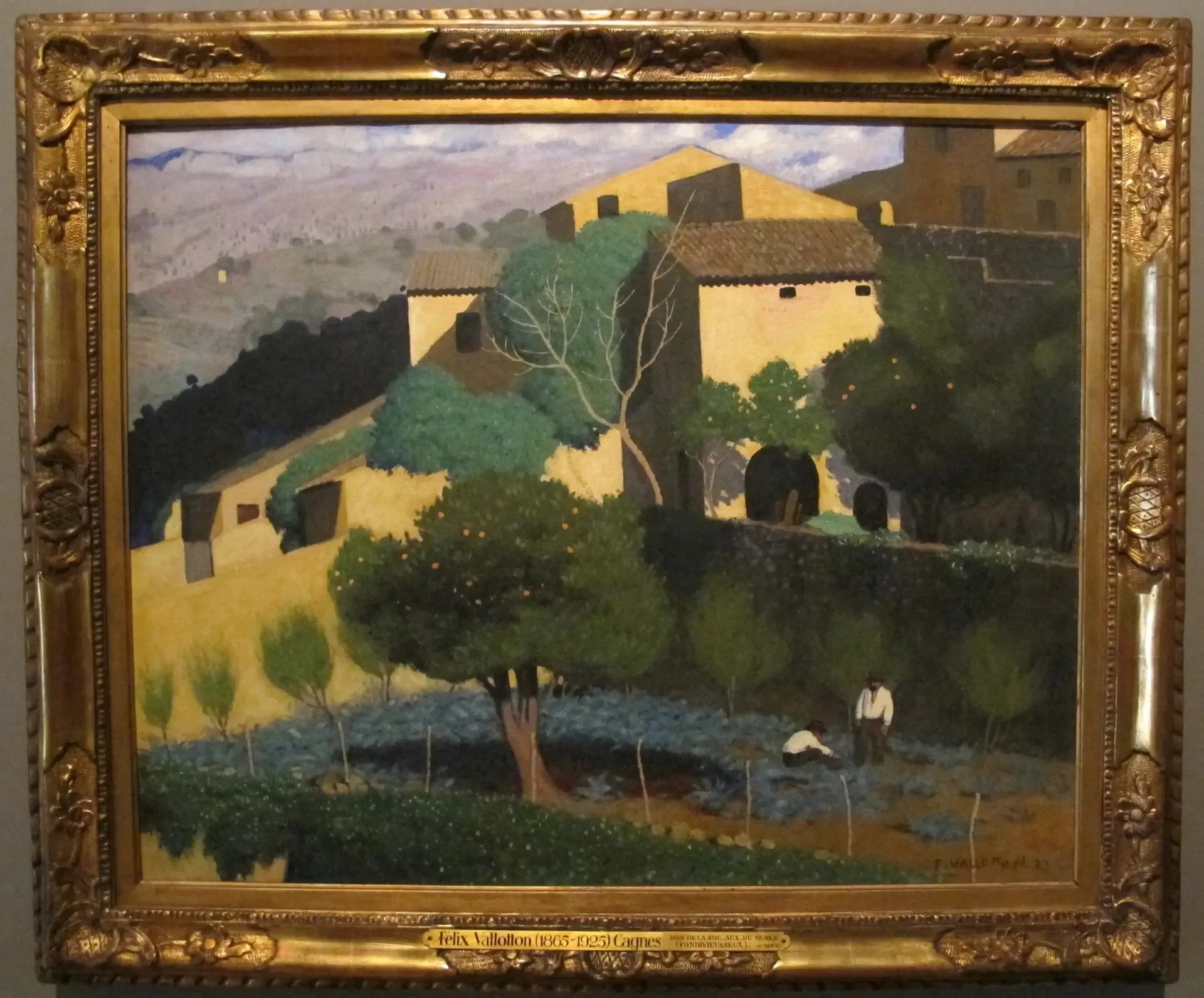 Jardin d'agrumes à Cagnes - Félix Vallotton image 1 reproduction de peinture à l’huile