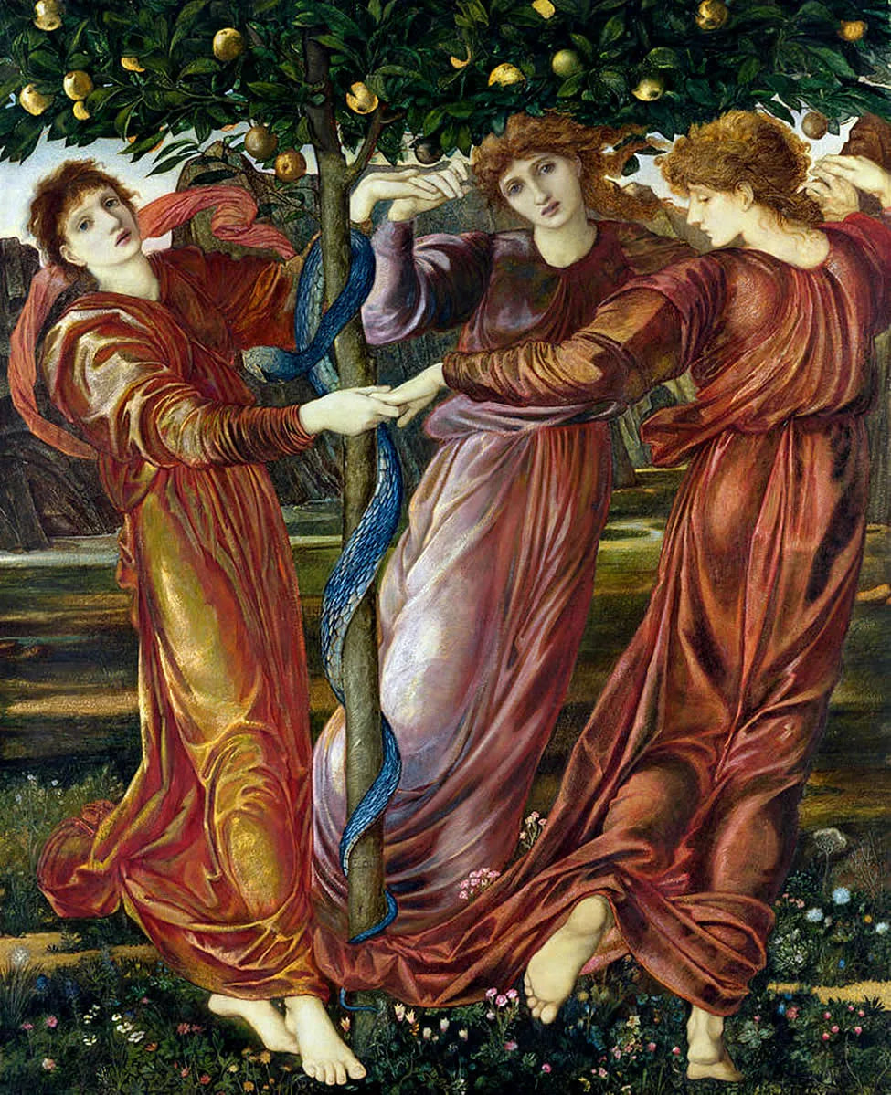 Jardin des Hespérides - Edward Burne-Jones image 1 reproduction de peinture à l’huile