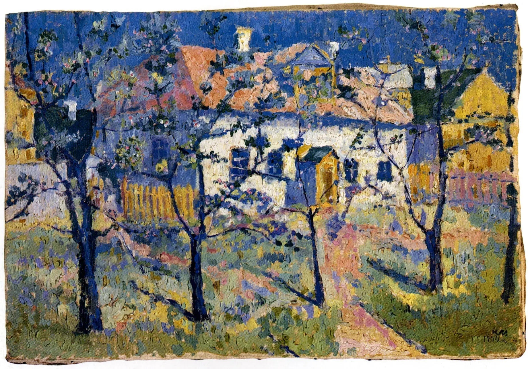 Jardin en fleurs - Kazimir Malevich image 1 reproduction artisanale de tableau
