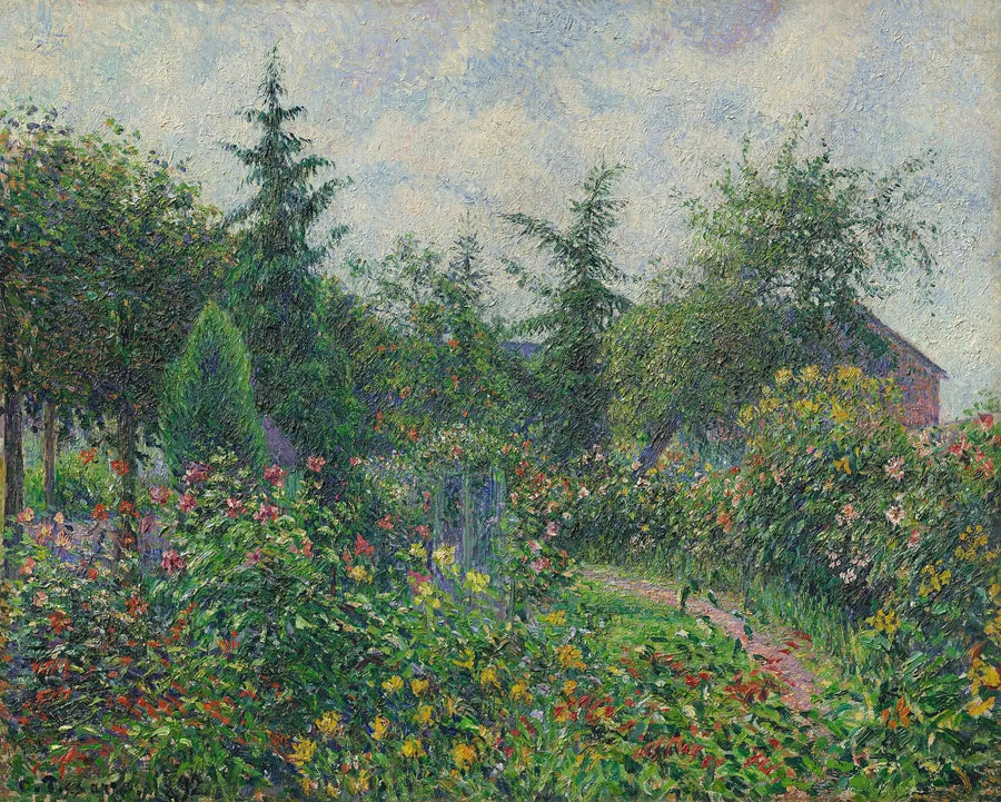 Jardin et poulailler chez Octave Mirbeau, Les Damps - Camille Pissarro