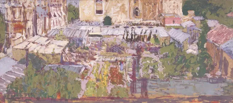 Jardin fleuri, rue de la Tour - Édouard Vuillard image 1 reproduction d’œuvre d’art à l’huile