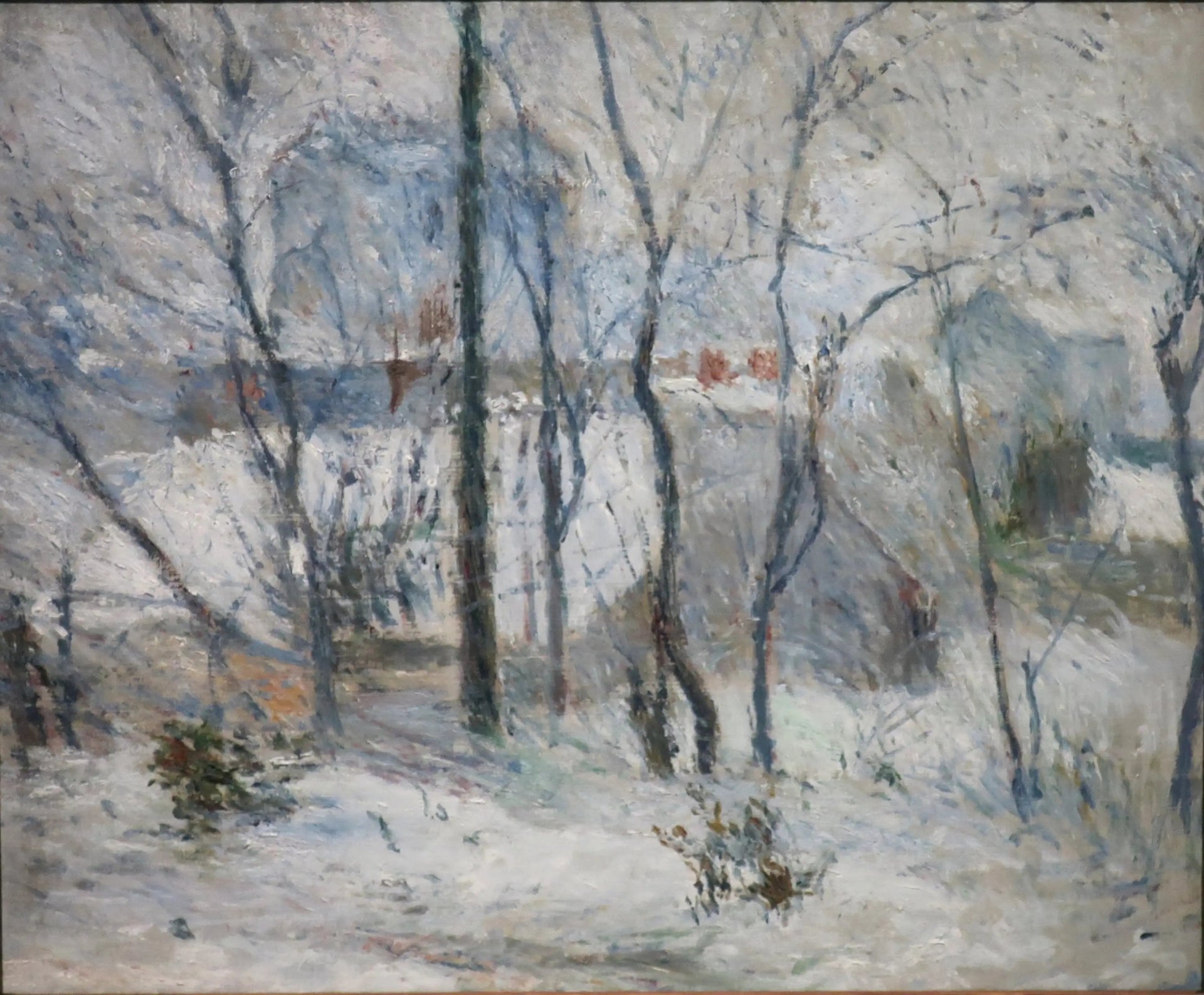 Jardin sous la neige II - Paul Gauguin image 1 reproduction de peinture à l’huile