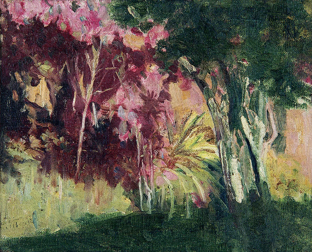 Jardin tropical - Eliseu Visconti image 1 copie de tableau peinte à la main