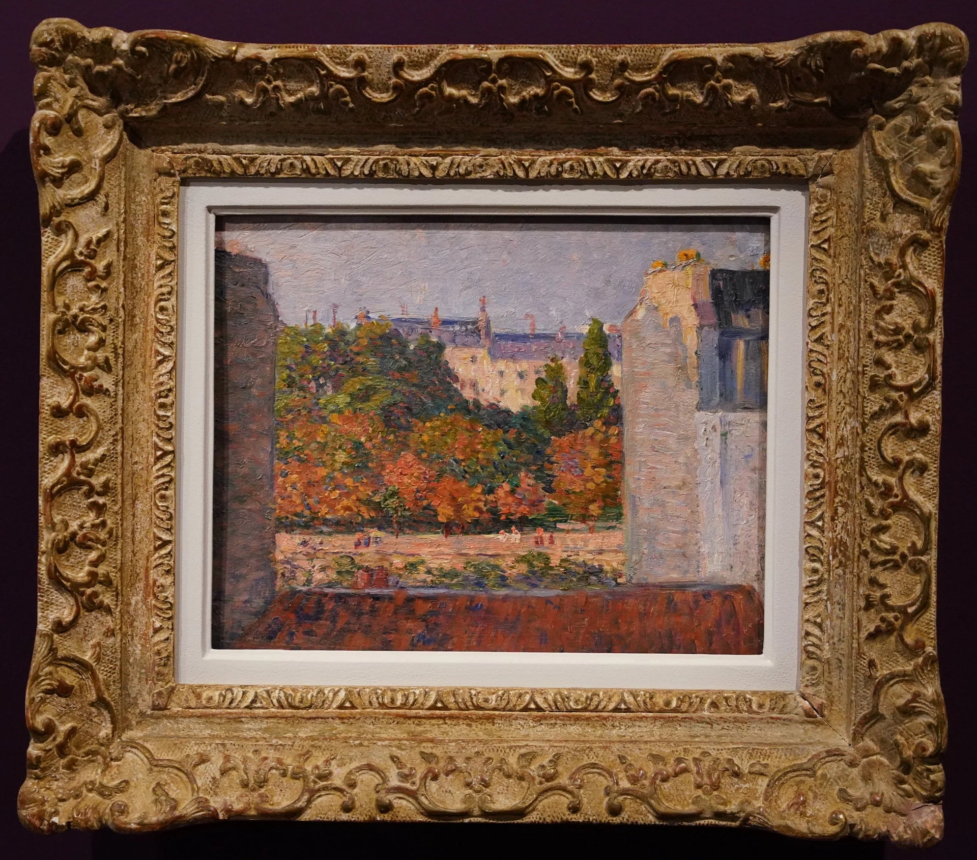 Jardin vu d'une fenêtre élevée - Maximilien Luce image 1 reproduction artisanale de tableau