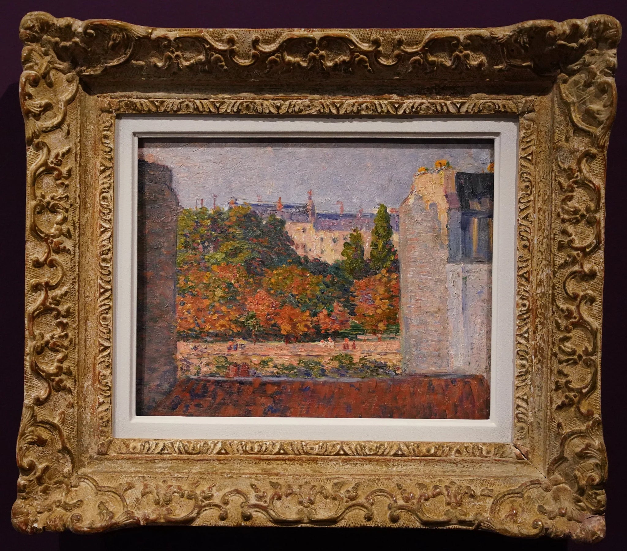 Jardin vu d'une fenêtre élevée - Maximilien Luce image 1 reproduction artisanale de tableau
