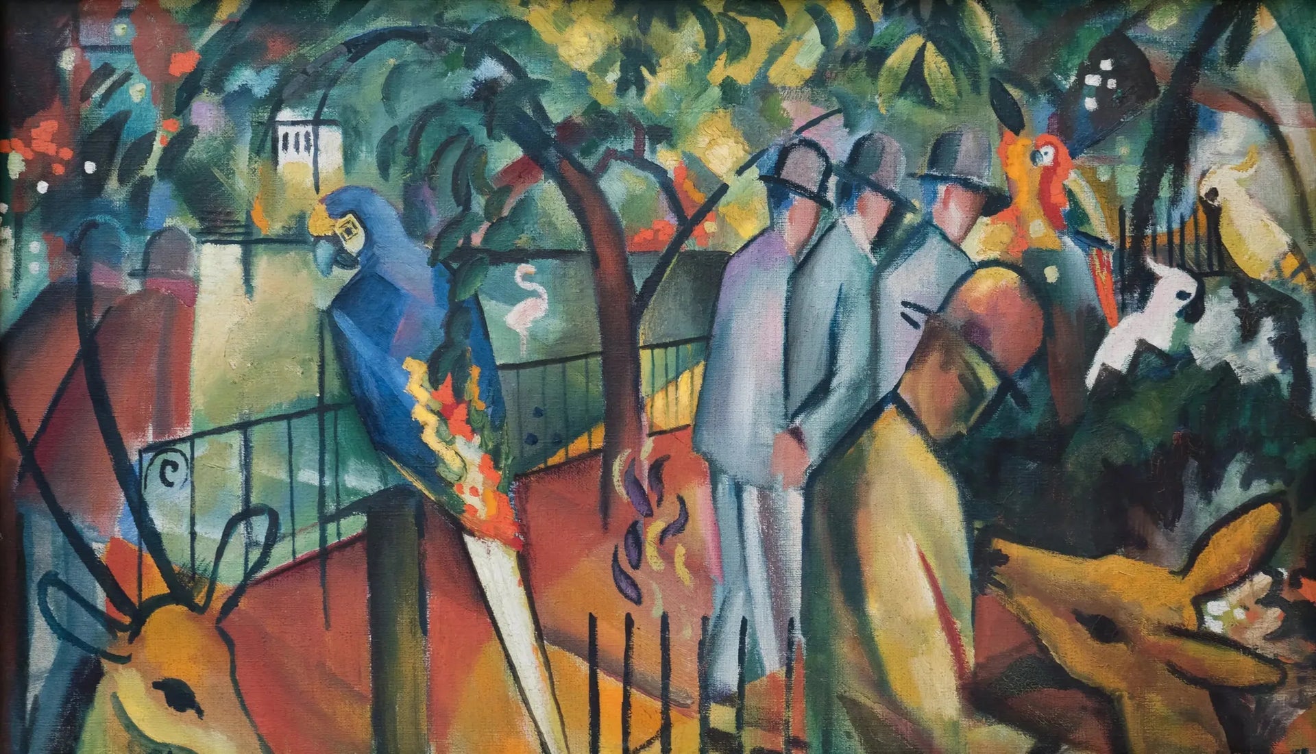 Jardin zoologique I - August Macke image 1 reproduction réalisée par Alpha Reproduction